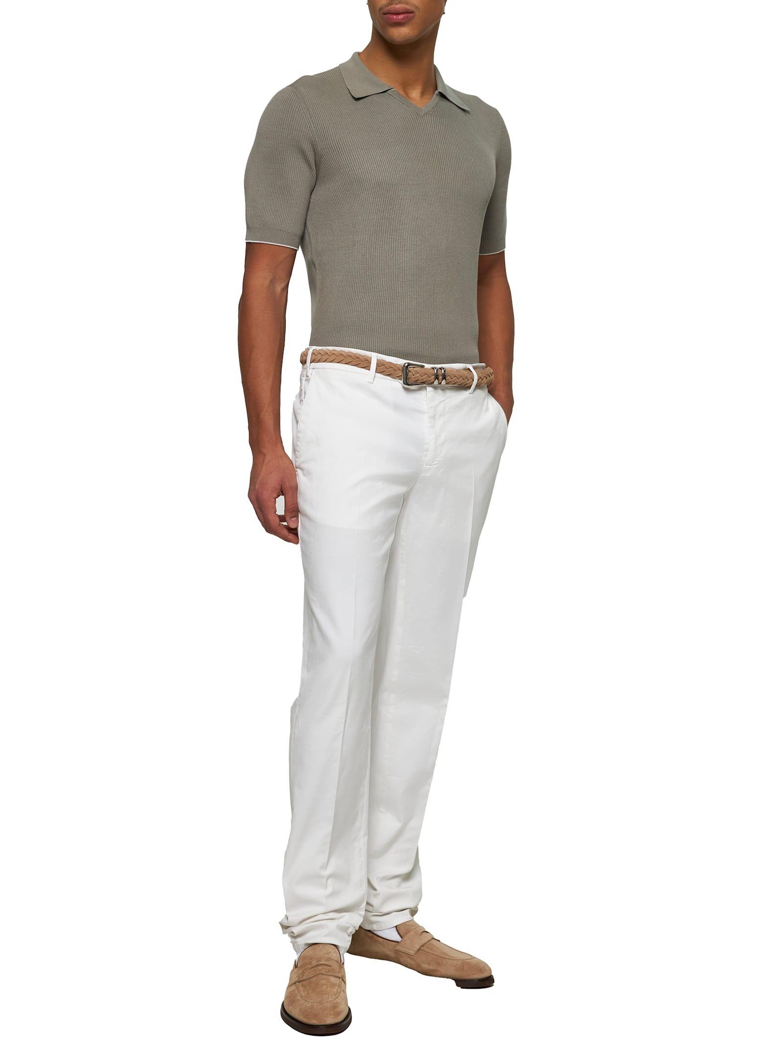 BRUNELLO CUCINELLI Pants In English White Product Image