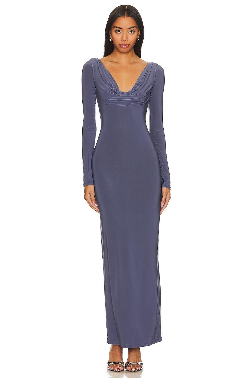 Lovers and Friends x Rachel Jaya Maxi Dress in Slate Blue Product Image