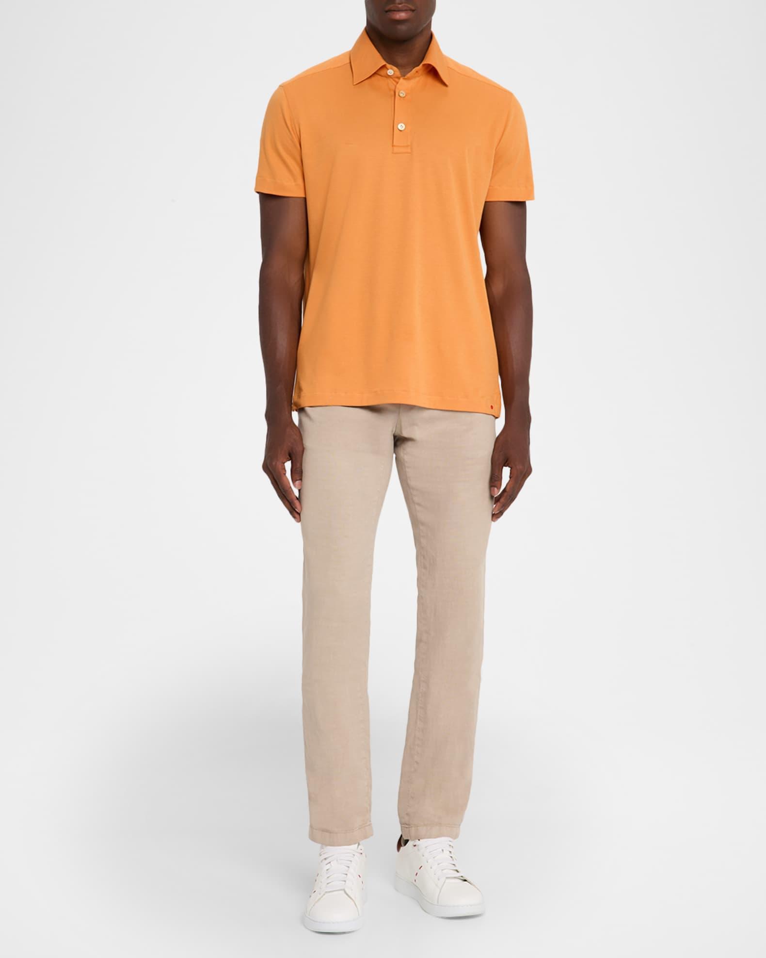 Men's Cotton Classic-Fit Polo Shirt Product Image