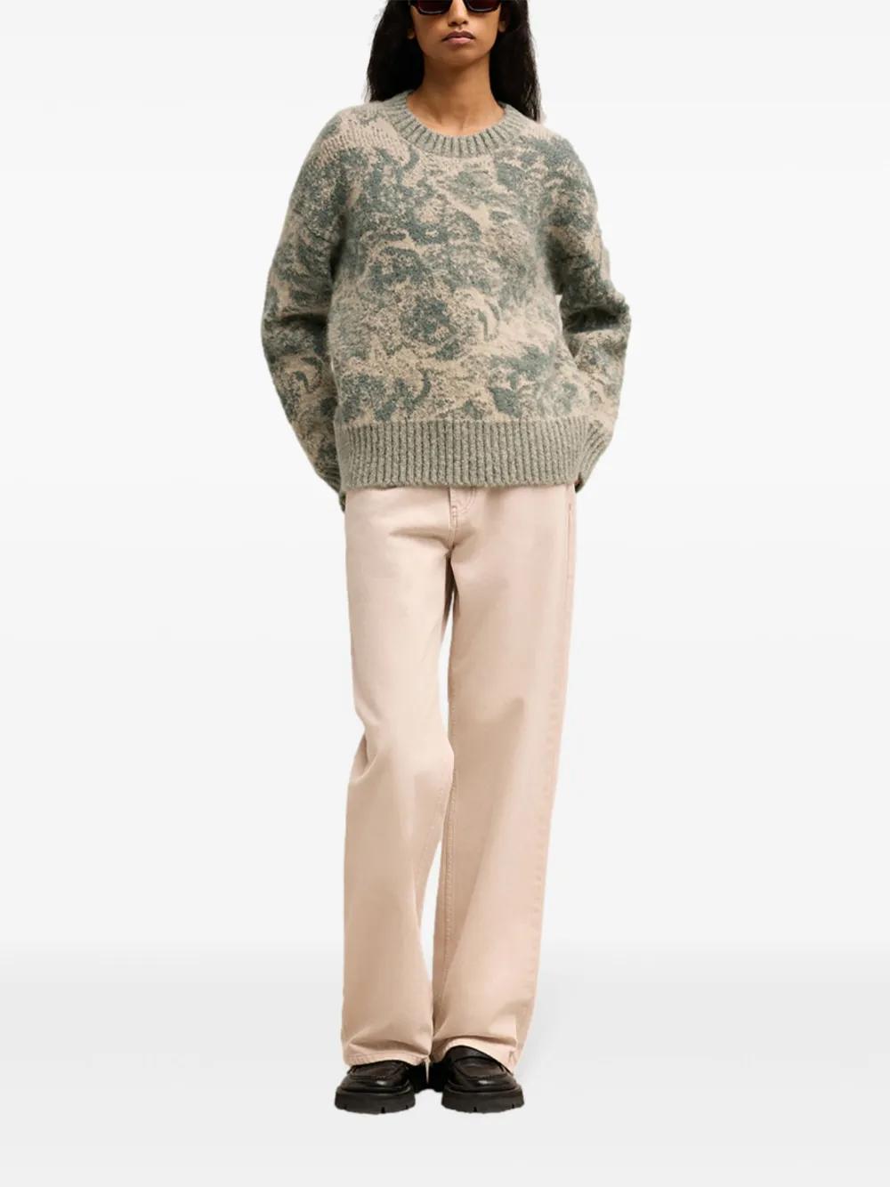 jacquard wool blend jumper Product Image