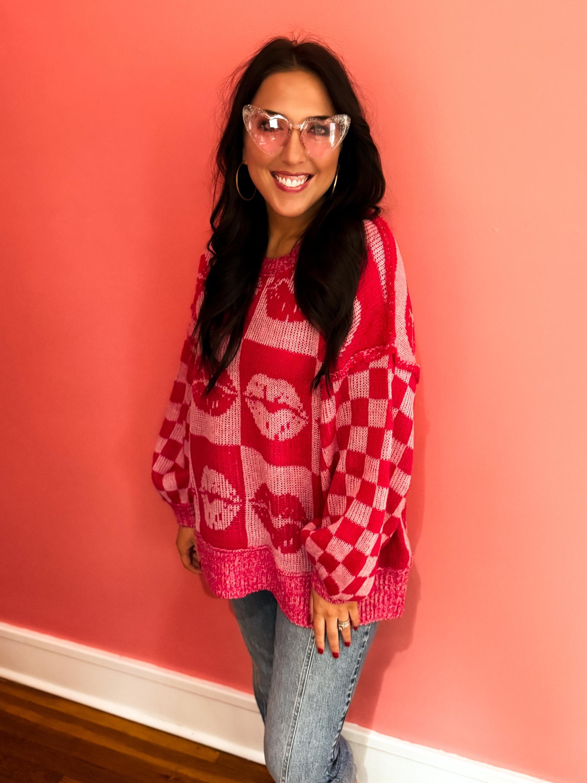 Oversized Sweater with a Kiss Product Image