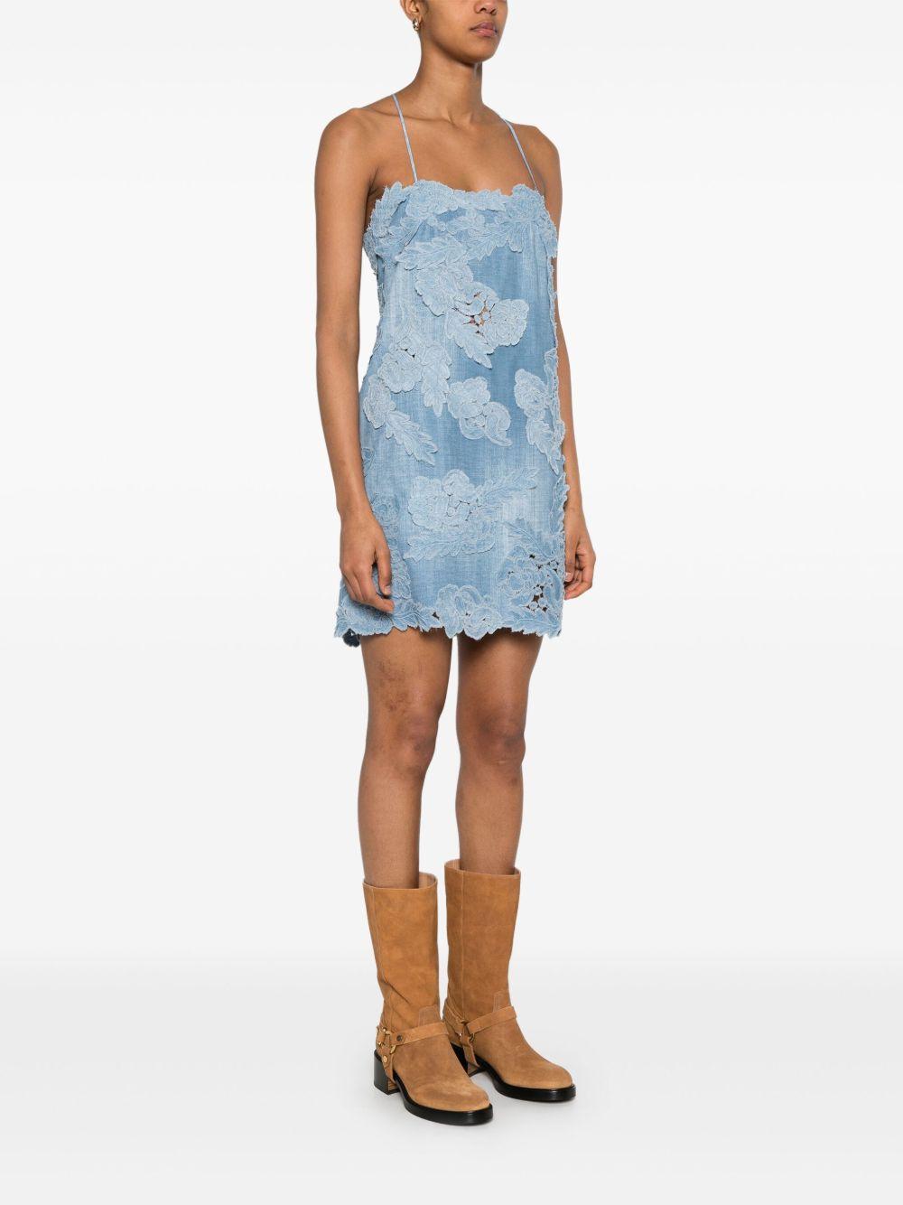 floral-appliqué mini dress Product Image