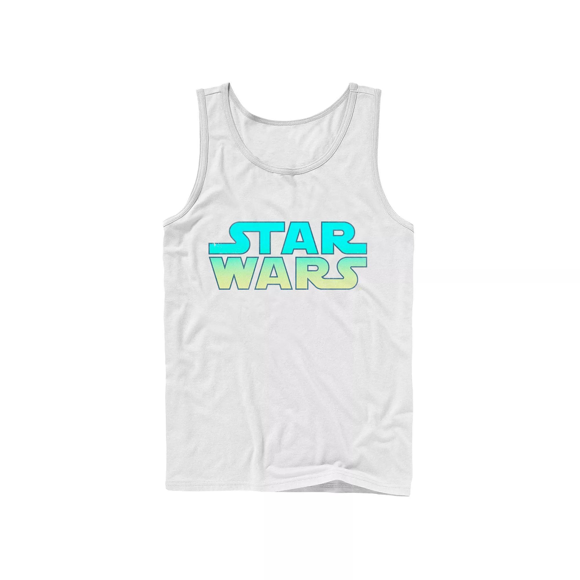 Men's Star Wars Neon Vibrant Colored Logo Tank Top,  Product Image