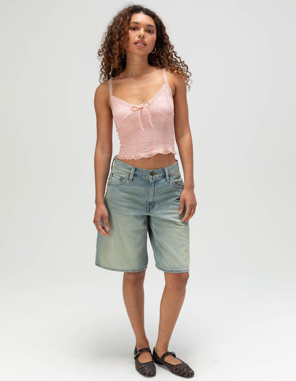 RSQ Womens Textured Cami - PINK Product Image