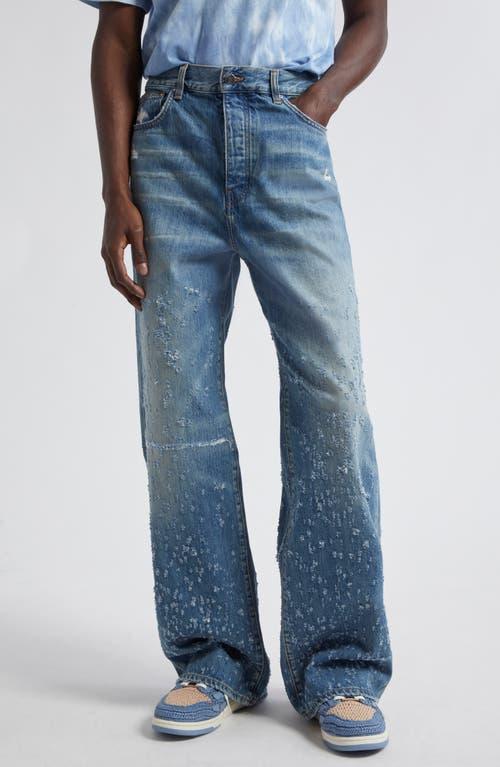 Mens Shotgun Distressed Straight-Leg Jeans Product Image