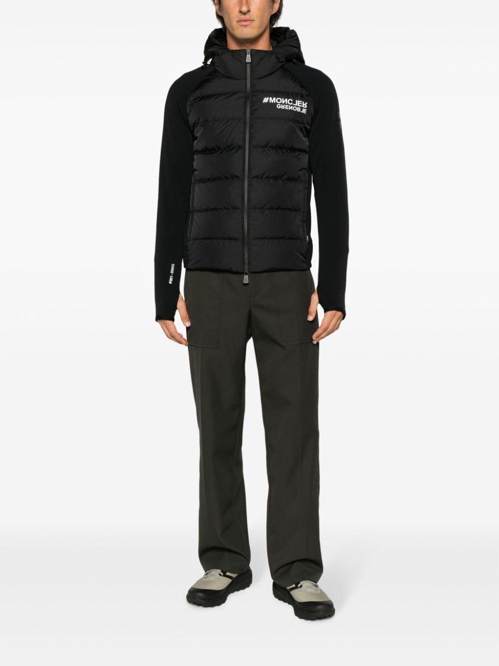 MONCLER Logo-print Hooded Jacket In Black Product Image