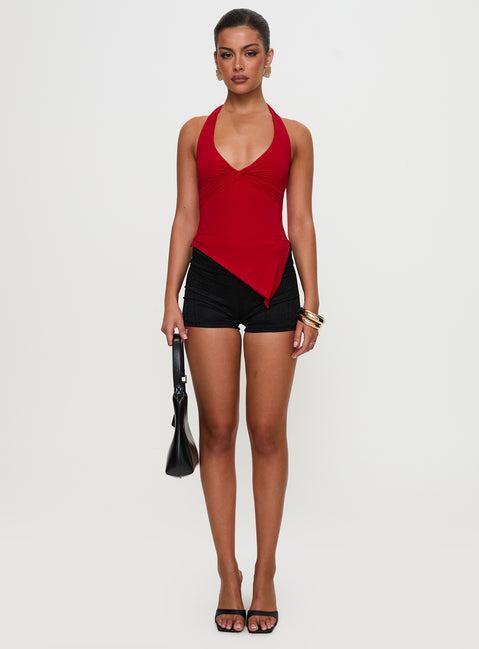 Chilli Halter Top Red Product Image