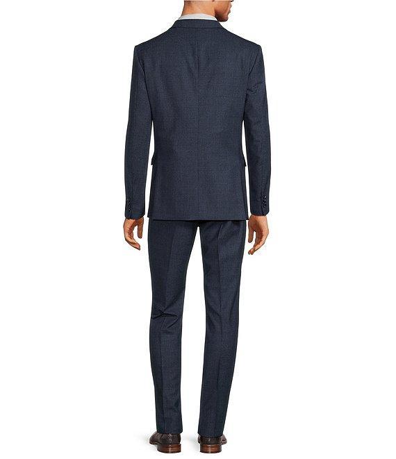 John Varvatos Slim Fit Flat Front Fancy Pattern 2-Piece Suit Product Image