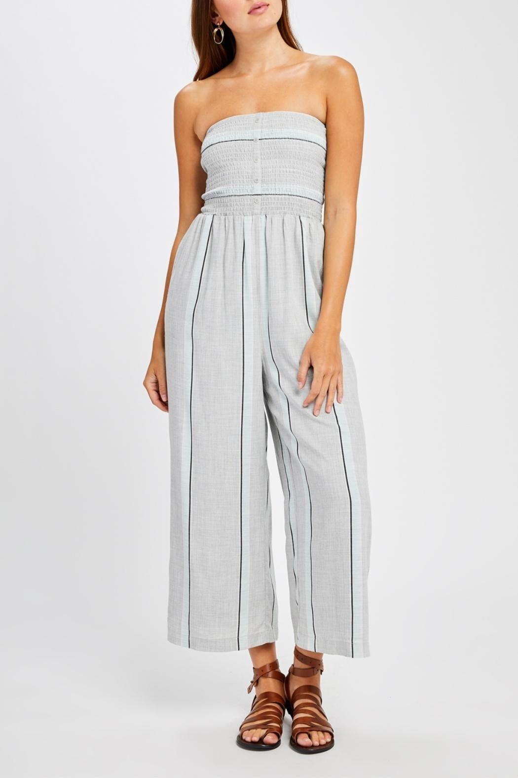 Striped Smocked Jumpsuit Product Image