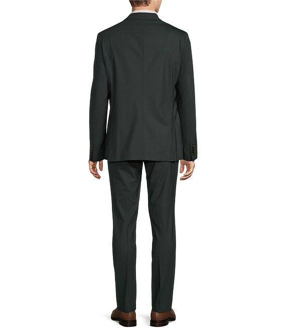 Psycho Bunny Andrew Contemporary Fit Stretch Flat Front Solid Wool Blend 2-Piece Suit Product Image