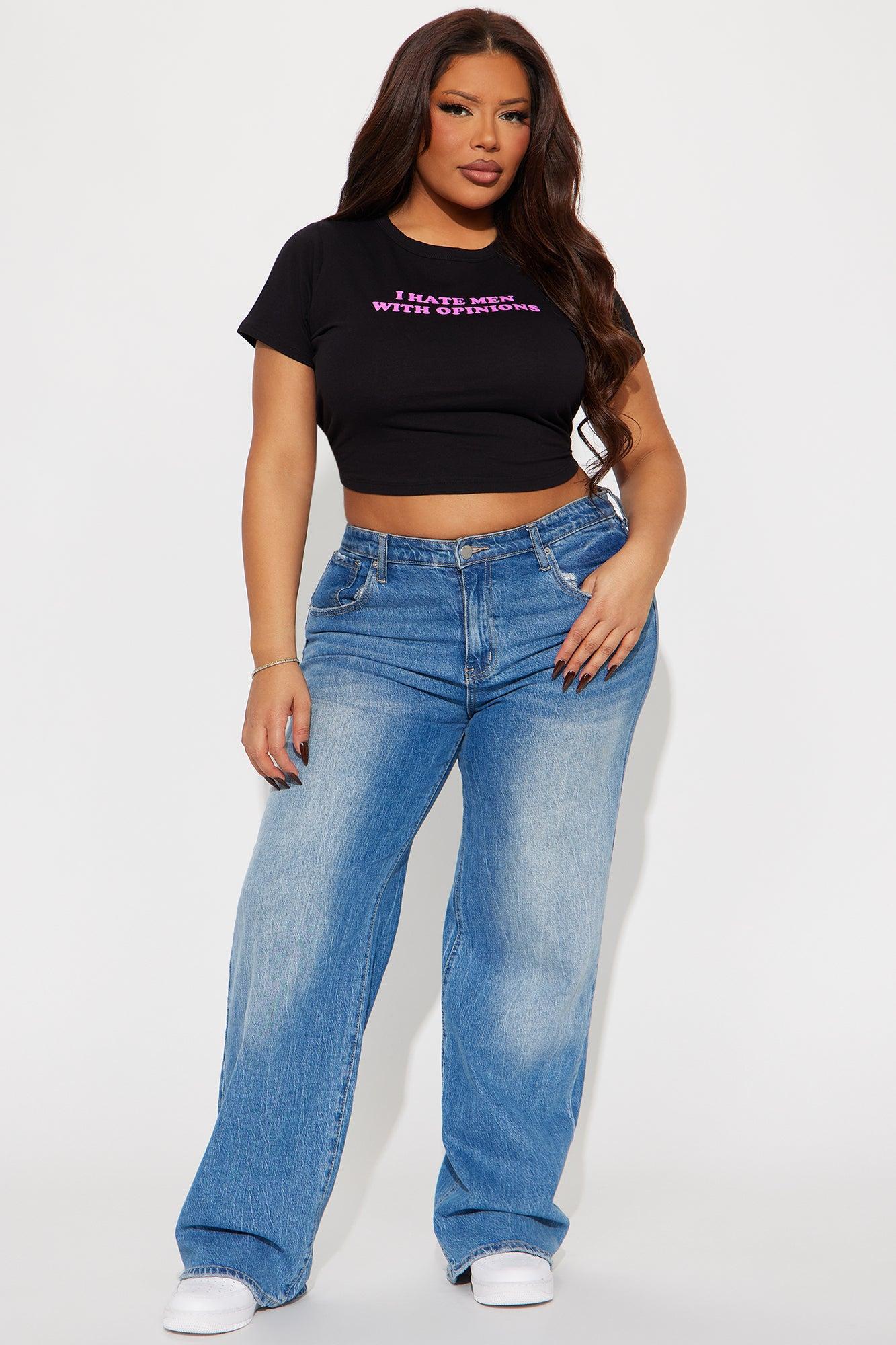 Men With Opinions Baby Tee - Black Product Image