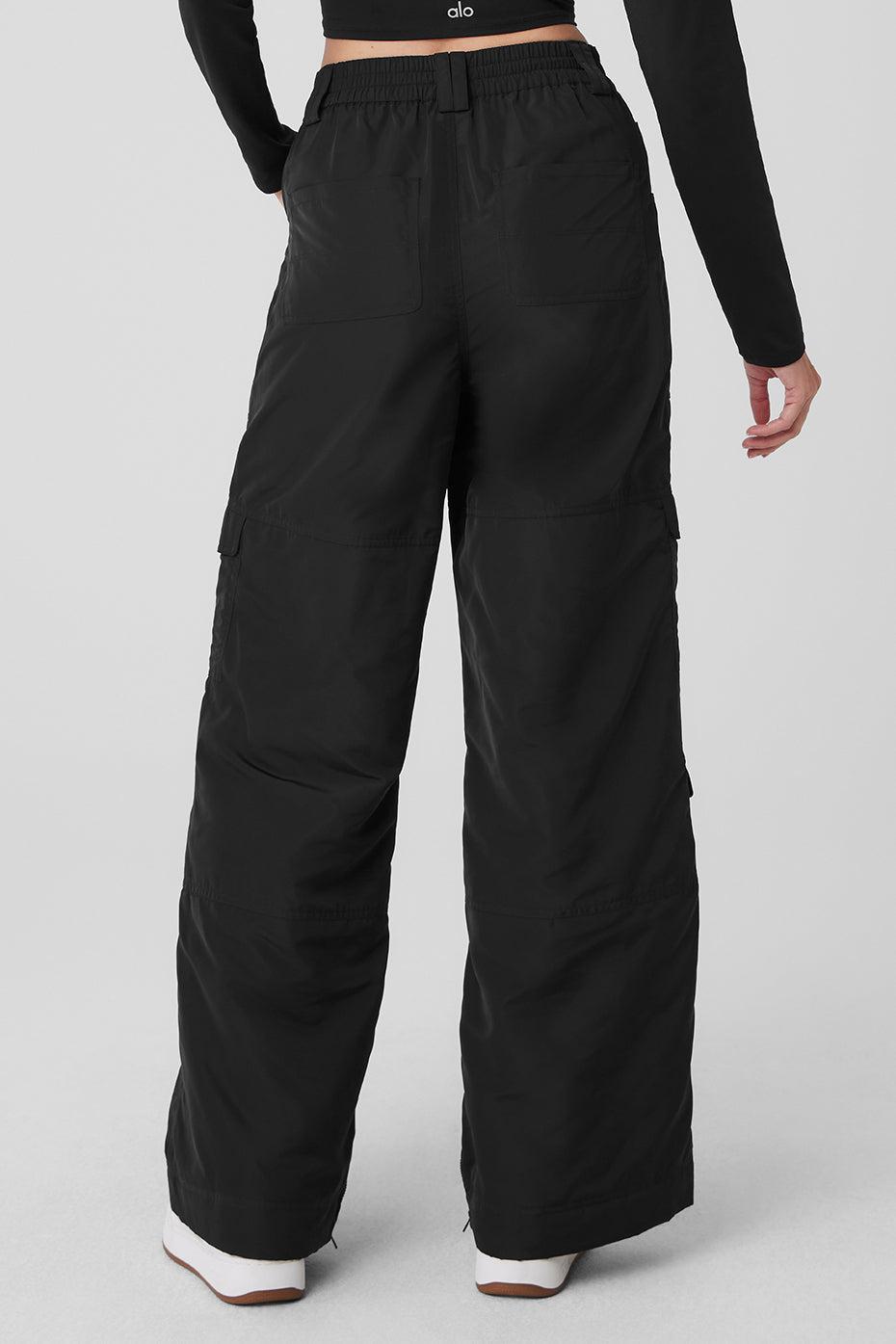 High-Waist Ski-Moto Puffer Pant - Black Female Product Image