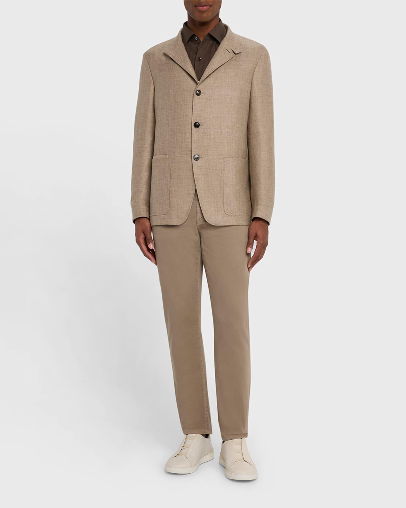 Men's Cashmere-Blend Basketweave Blazer Product Image
