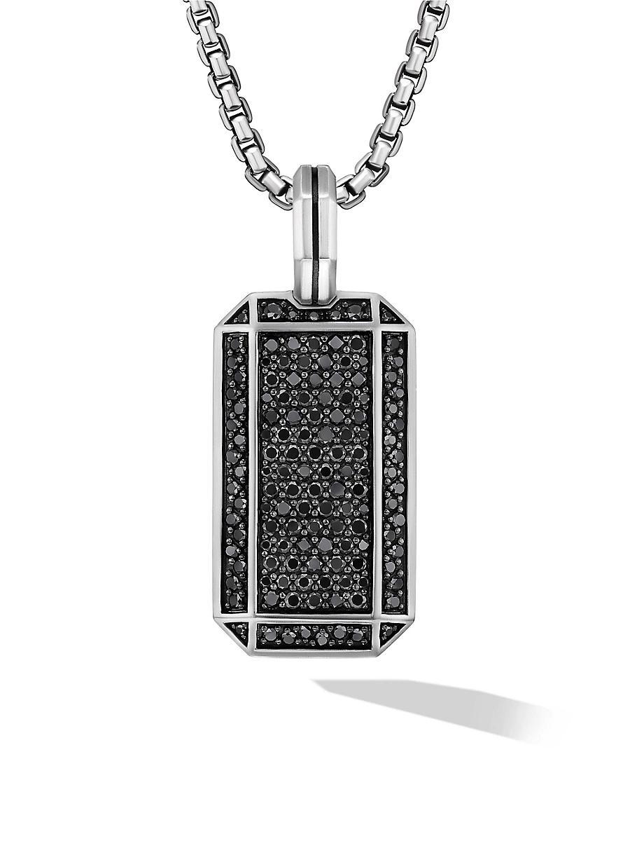 Mens Deco Tag in Sterling Silver Product Image