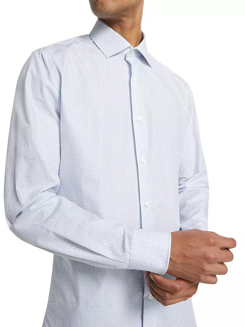 COLLECTION Grid Button-Front Shirt Product Image