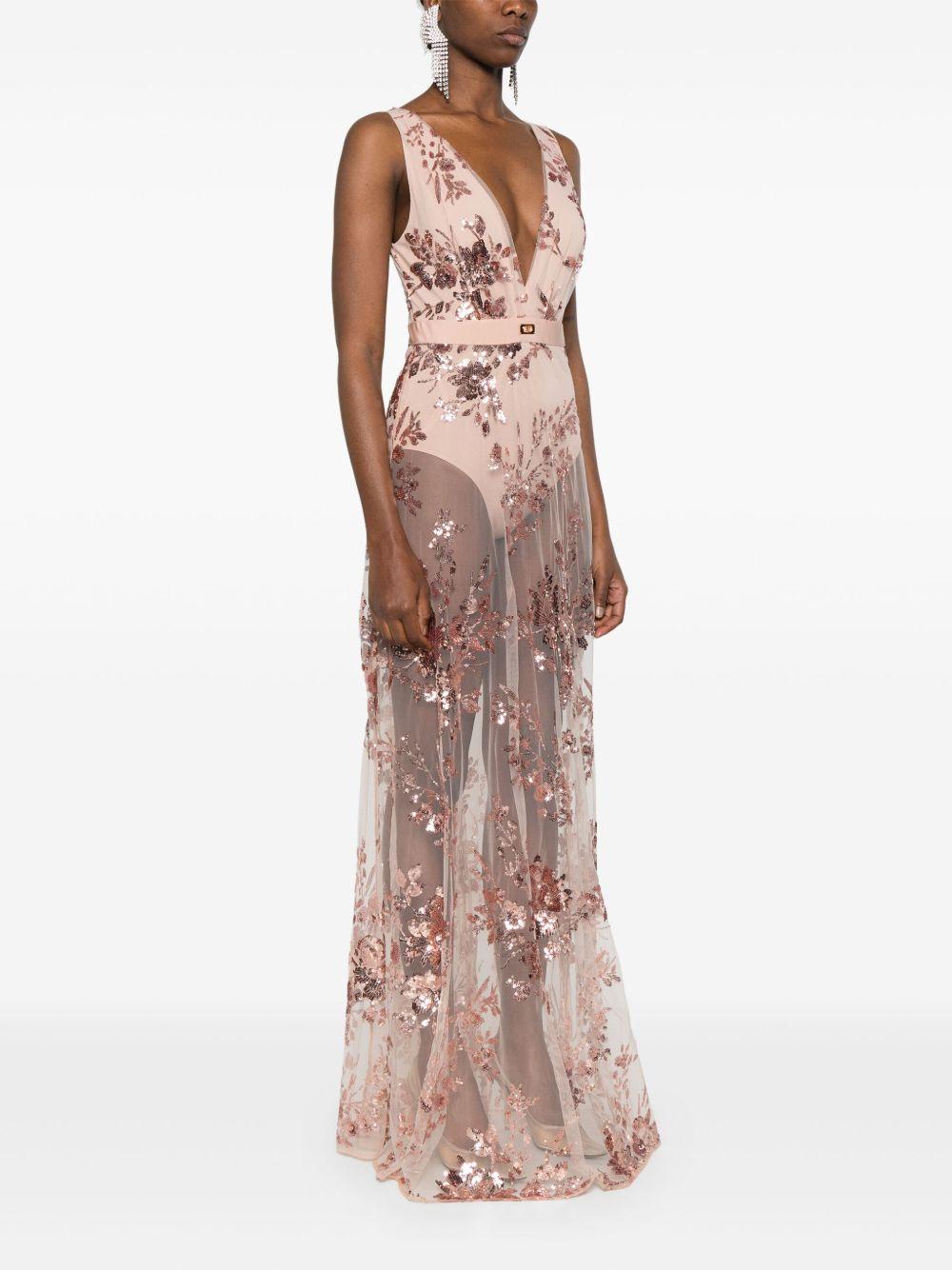 sequin-embellished gown Product Image
