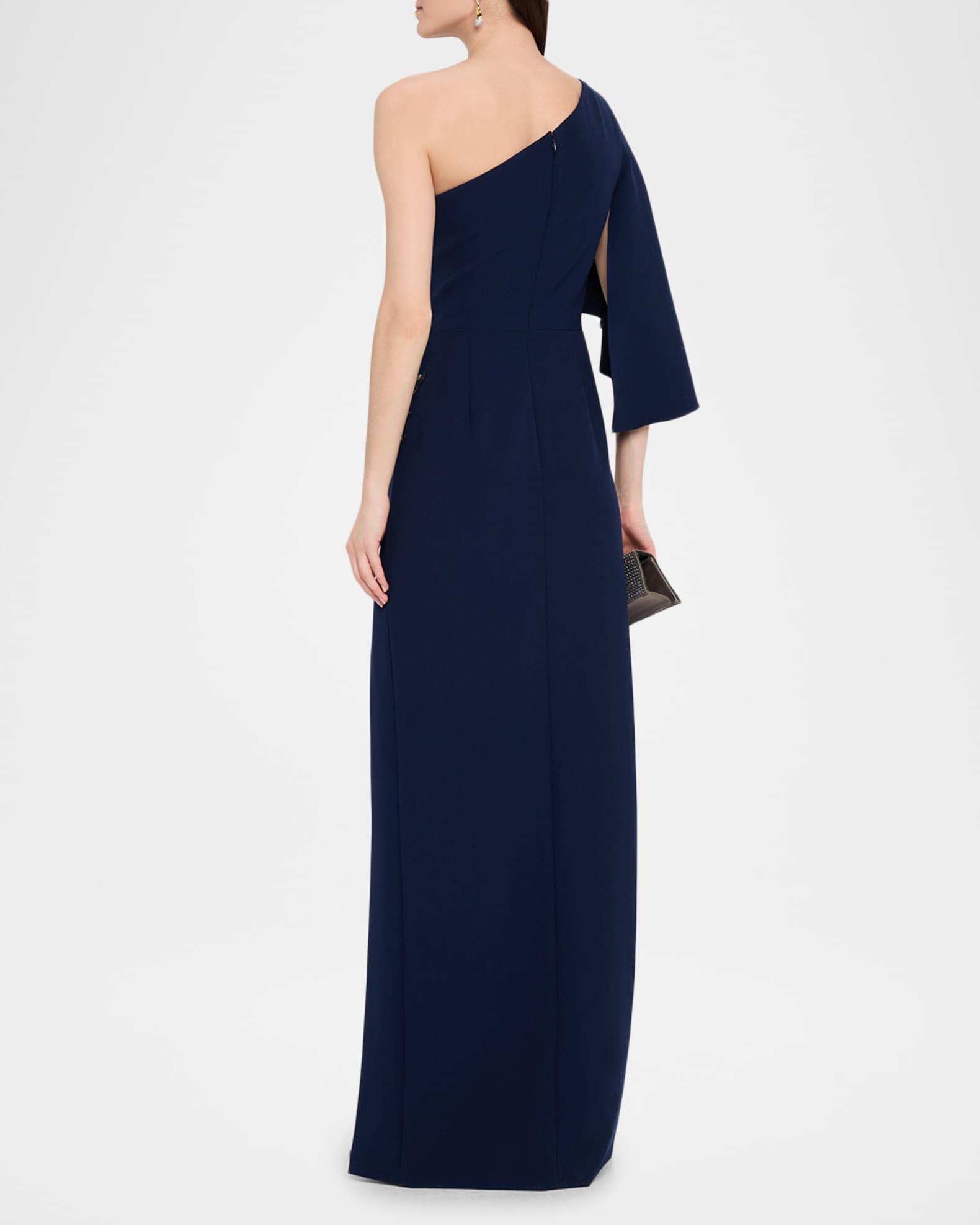 Giuliana Embellished Crepe Column Gown Product Image