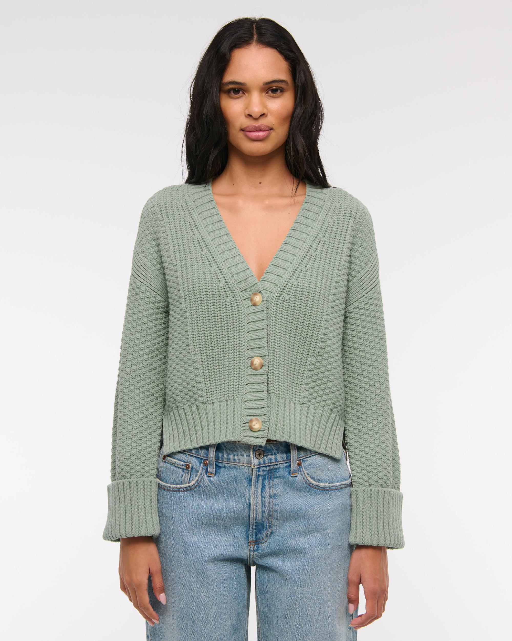 The A&F Cameron Seed Stitch Cardigan Product Image