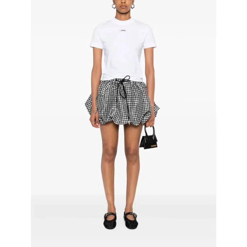 JACQUEMUS The Gros Grain T-shirt In White Product Image