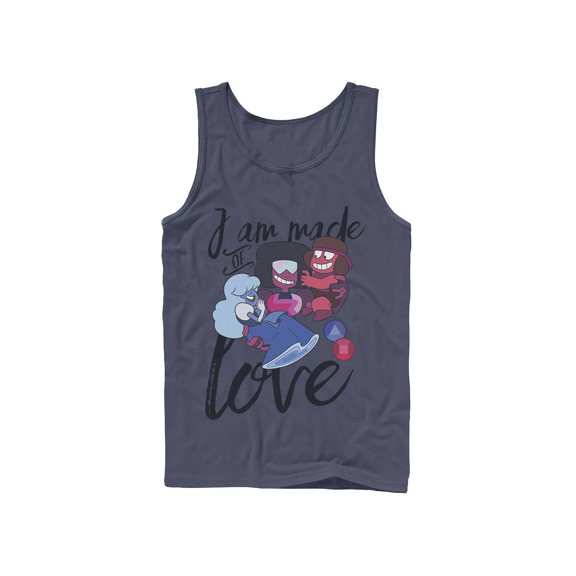 Men's Cartoon Network Steven Universe I Am Made Of Love Tank Top,  Product Image