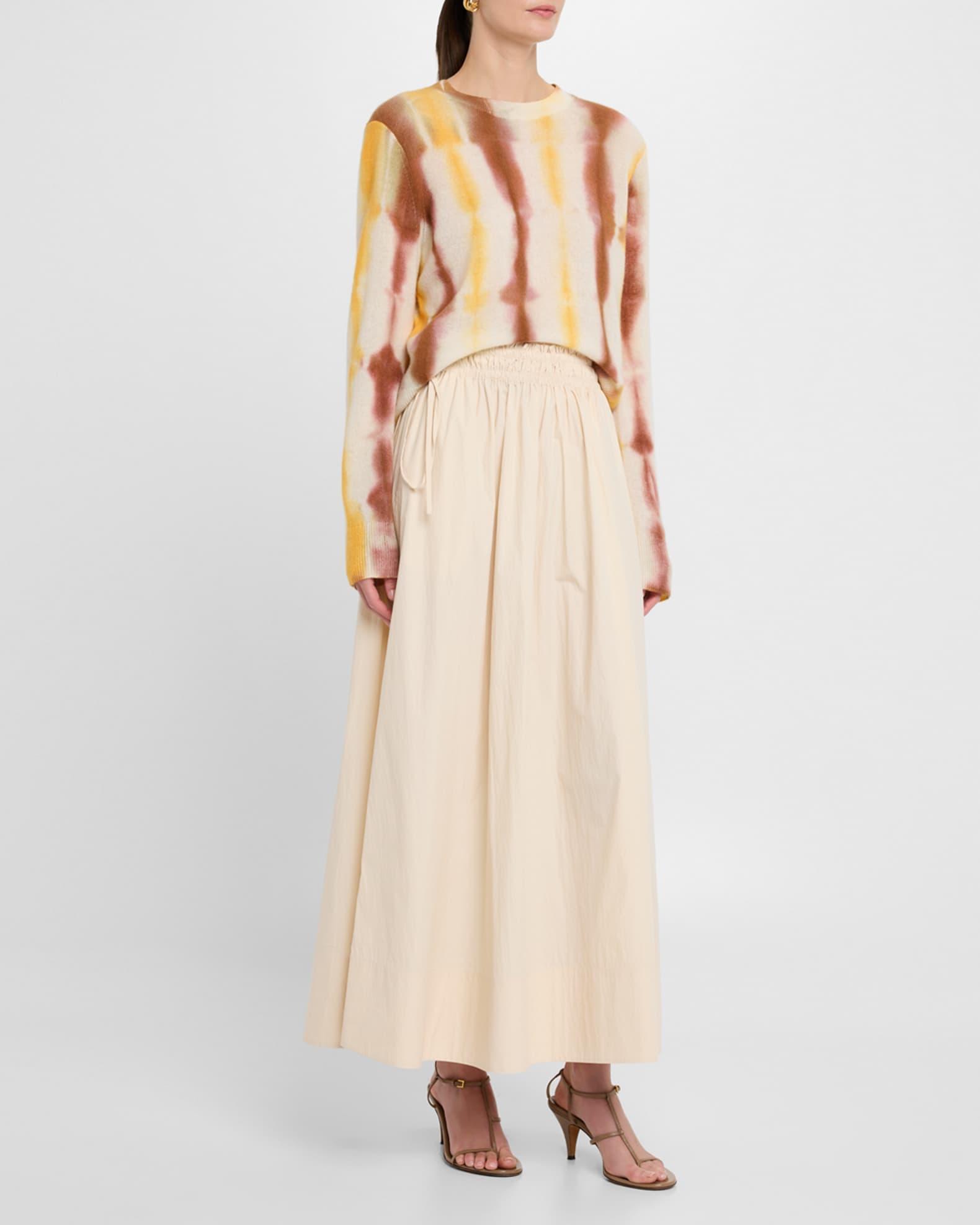 Ruched A-Line Maxi Skirt Product Image
