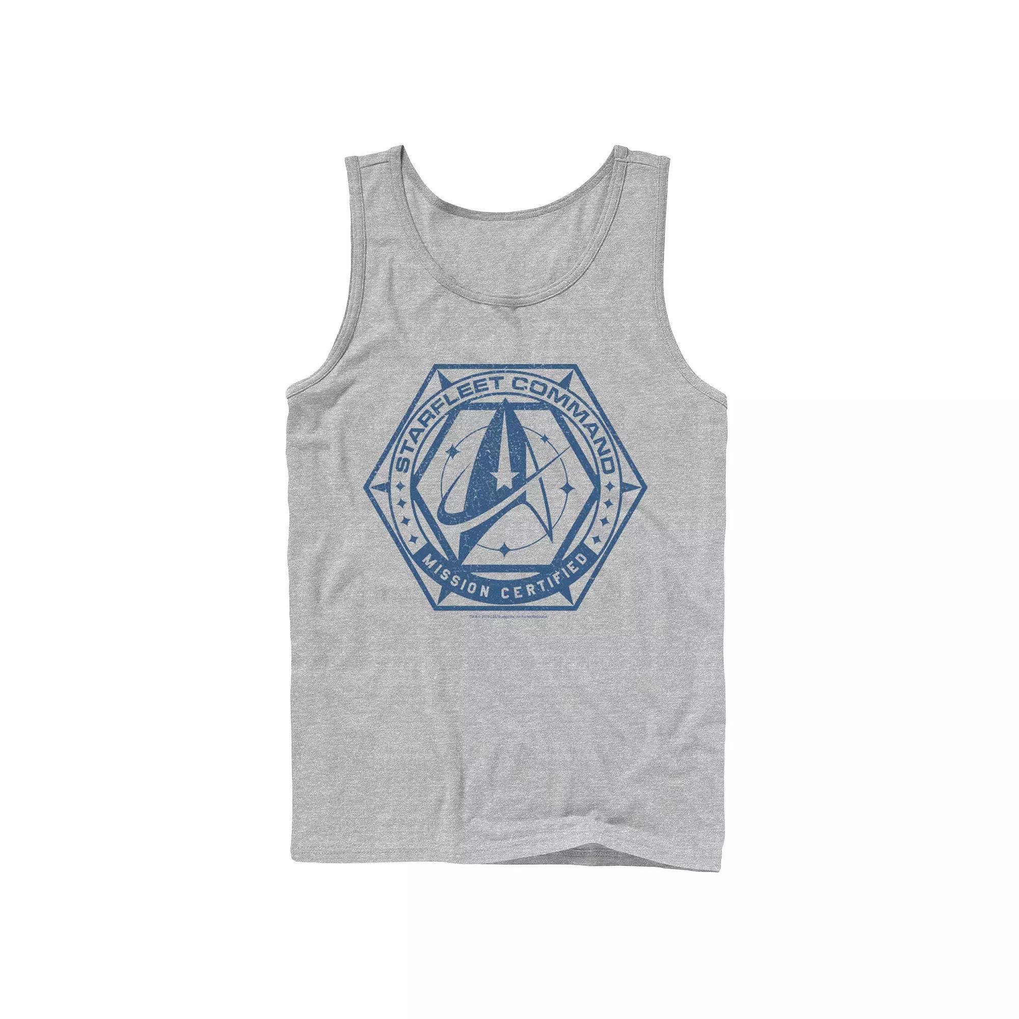 Men's Star Trek Discovery Mission Certified Chest Logo Tank Top,  Product Image