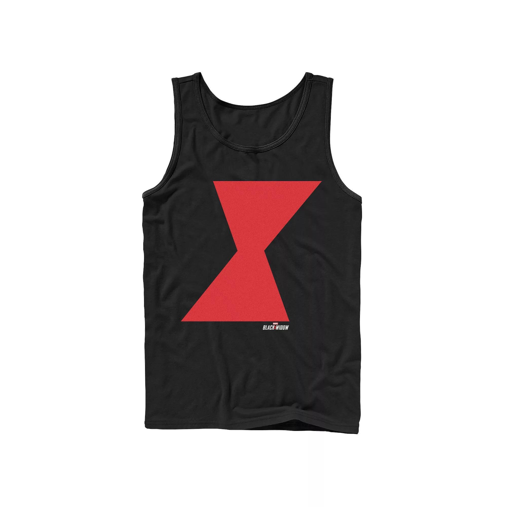 Men's Marvel Black Widow Red Icon Tank Top, Size: Small Product Image