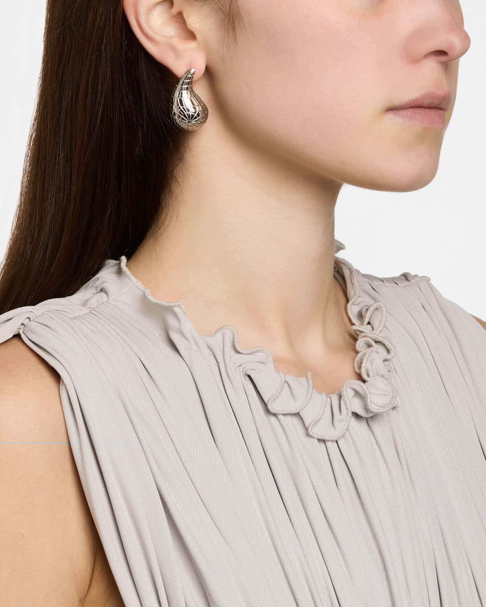 Mosaic Textured Teardrop Earrings Product Image