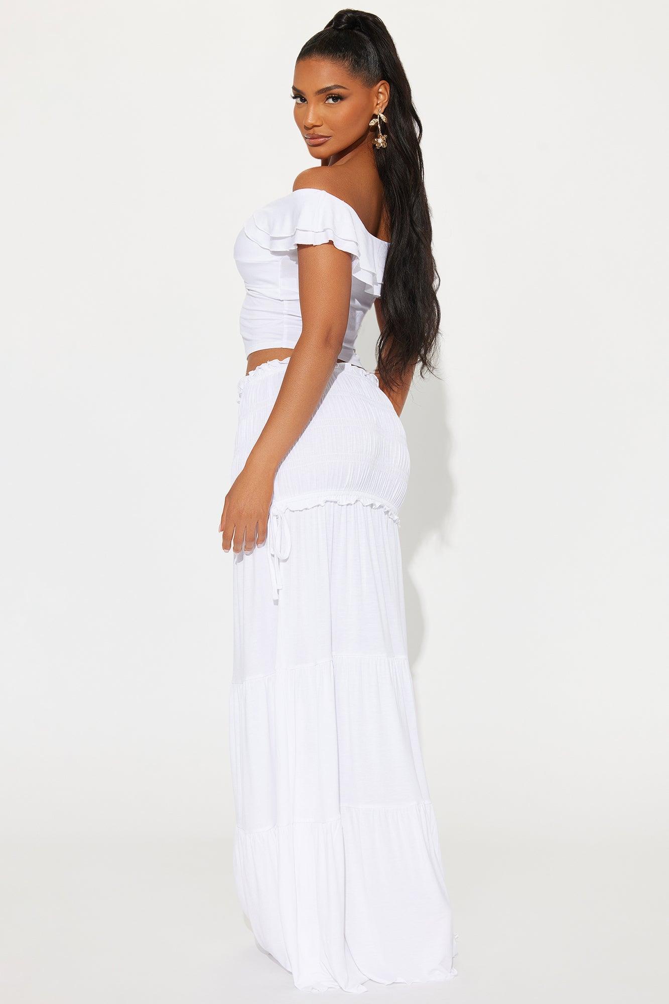 With Grace Skirt Set - White Product Image