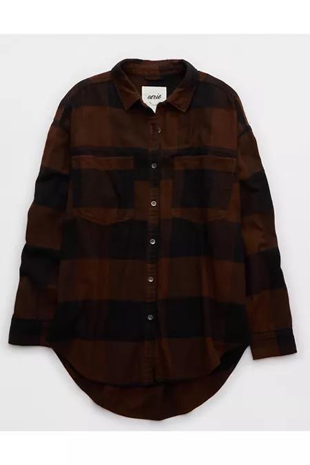 Aerie Anytime Fave Flannel Shirt Women's Product Image