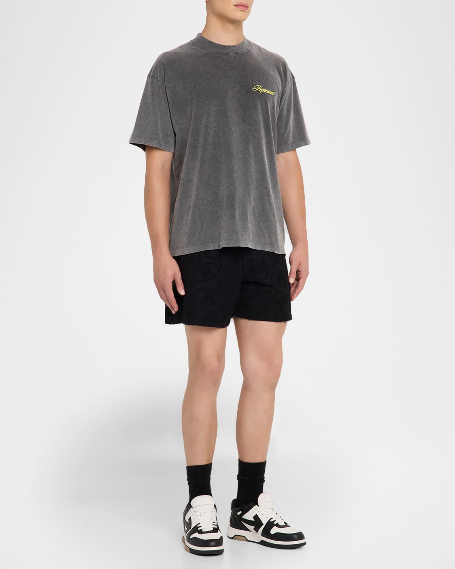 Men's Script Logo Cotton T-Shirt Product Image