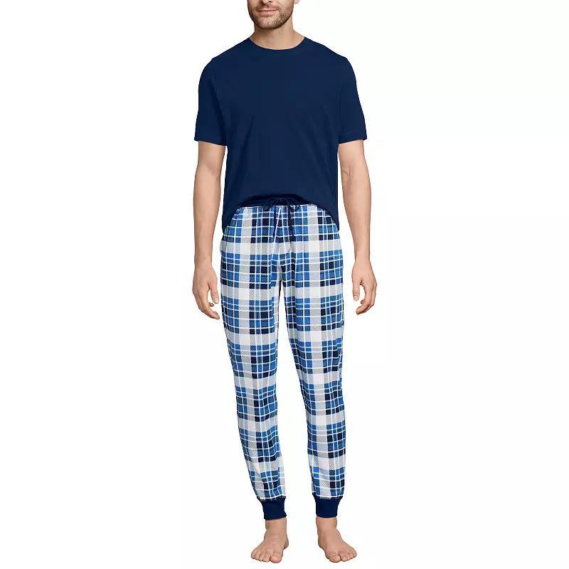 Men's Lands' End Jersey Pajama Sleep Set,  Product Image