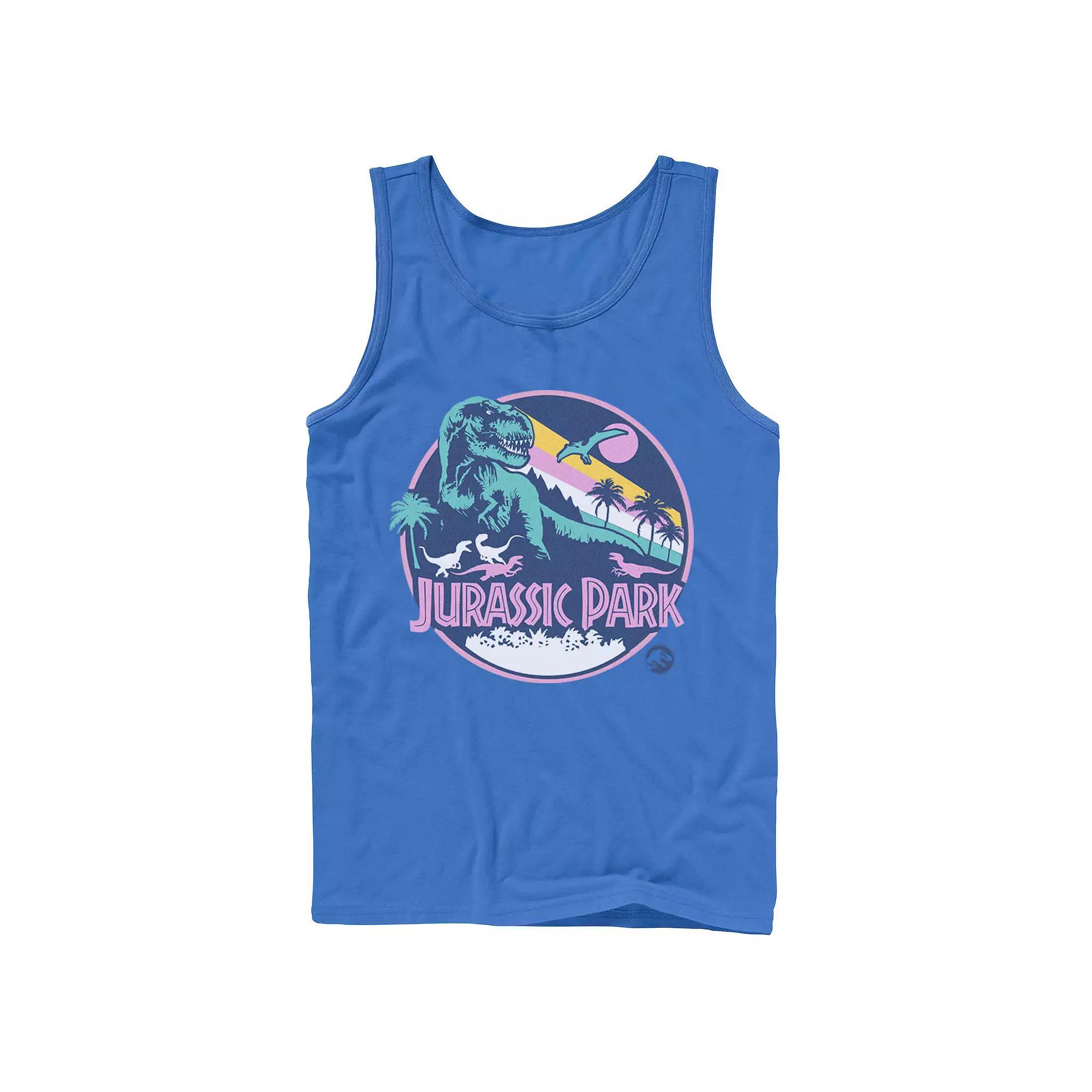 Men's Jurassic Park Retro Rex Scene Tank Top,  Product Image