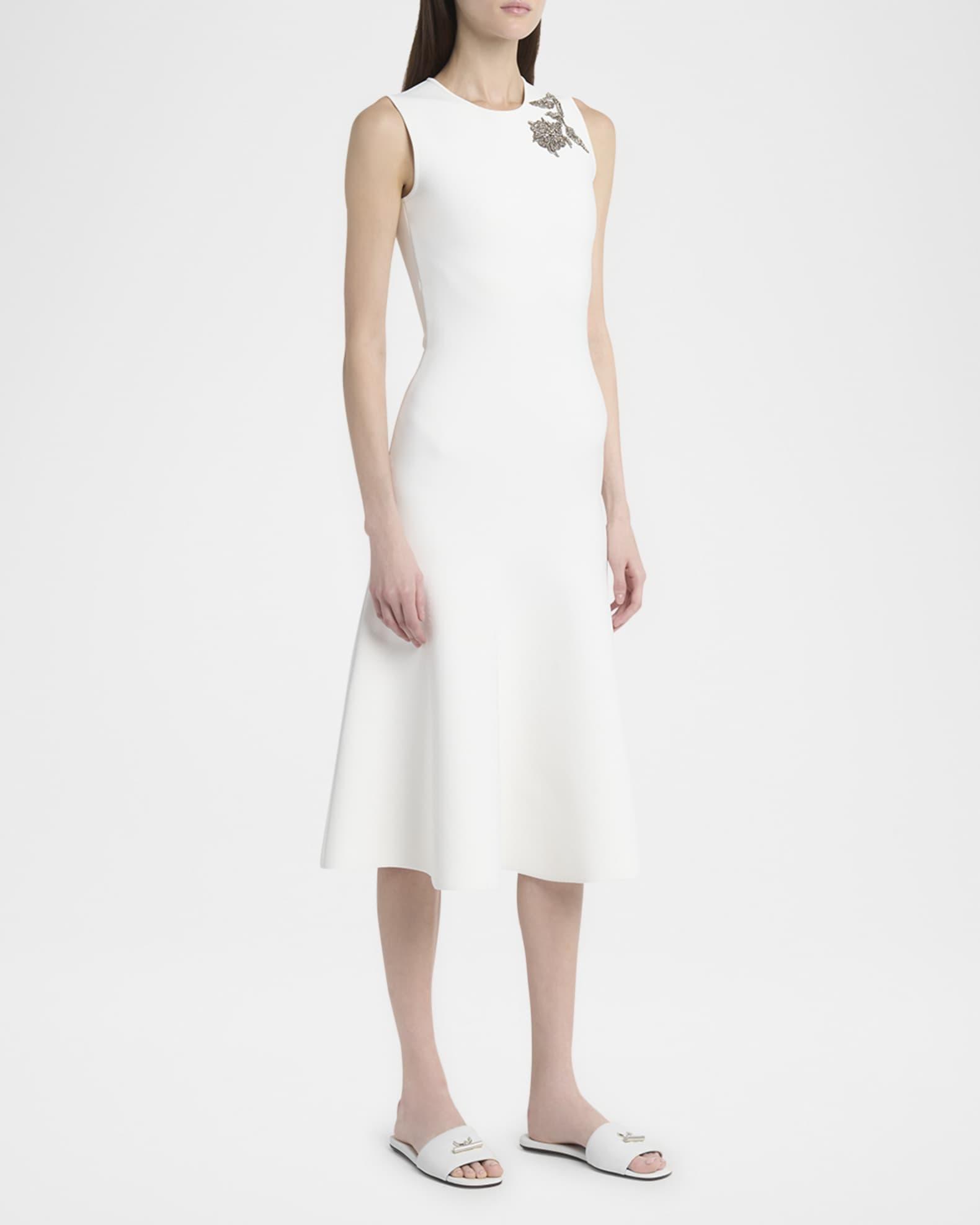 Leather Cross-Bar Slide Sandals Product Image