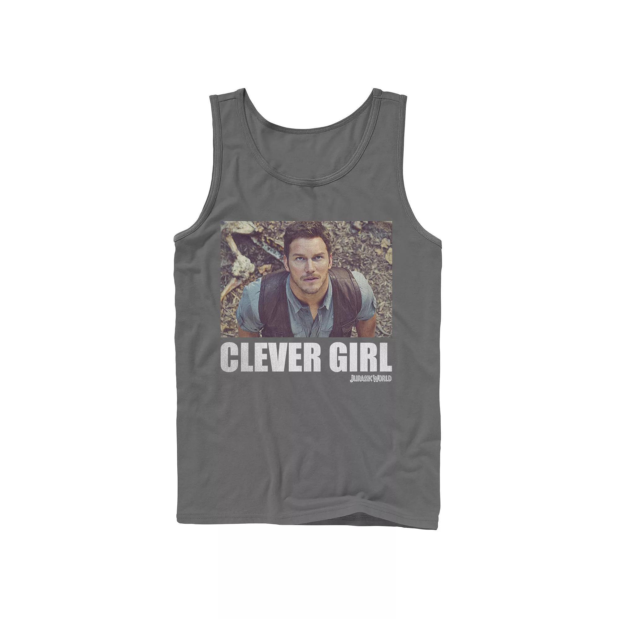Men's Jurassic World Clever Girl Owen Movie Still Graphic Tank Top,  Product Image