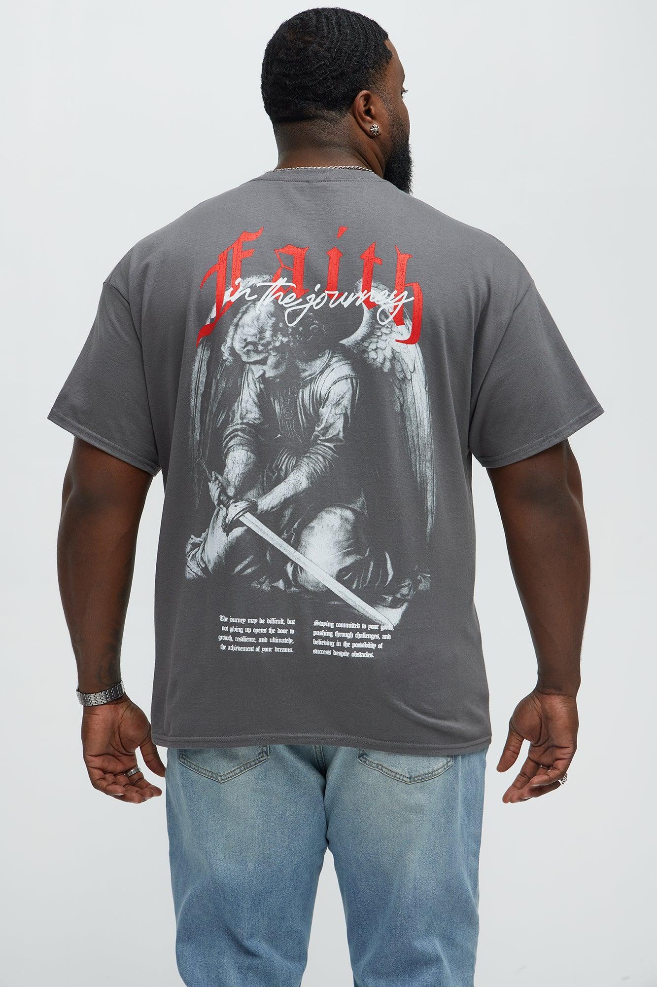 Faith In The Journey Short Sleeve Tee - Charcoal Male Product Image