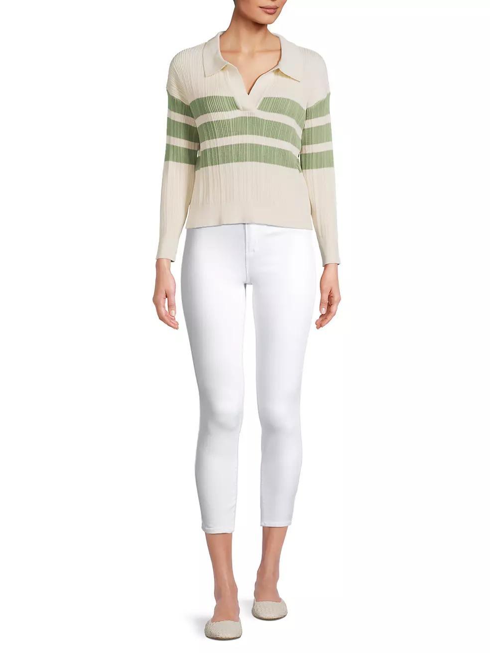 Heloise Polo Stripe Sweater Product Image