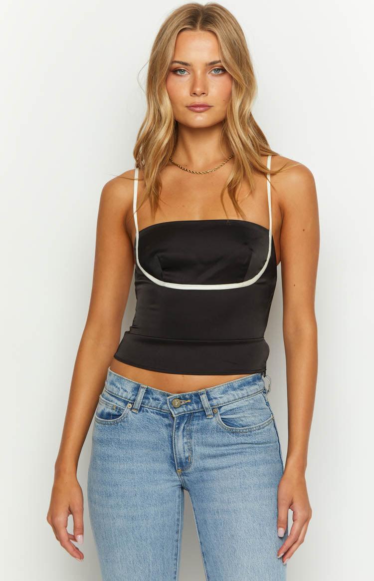 Tamra Black Low Back Top Product Image