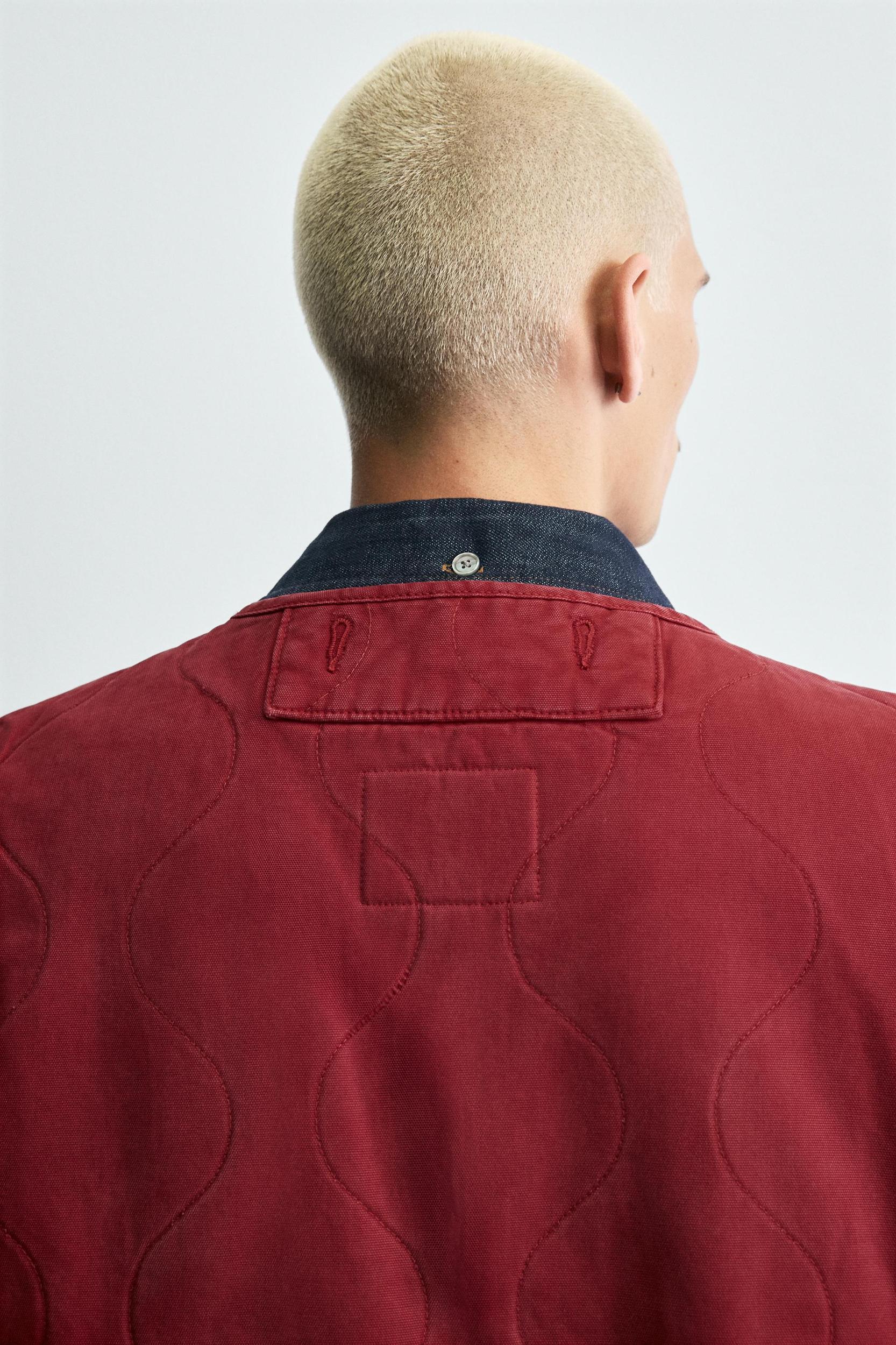 WASHED TOPSTITCHED VEST Product Image