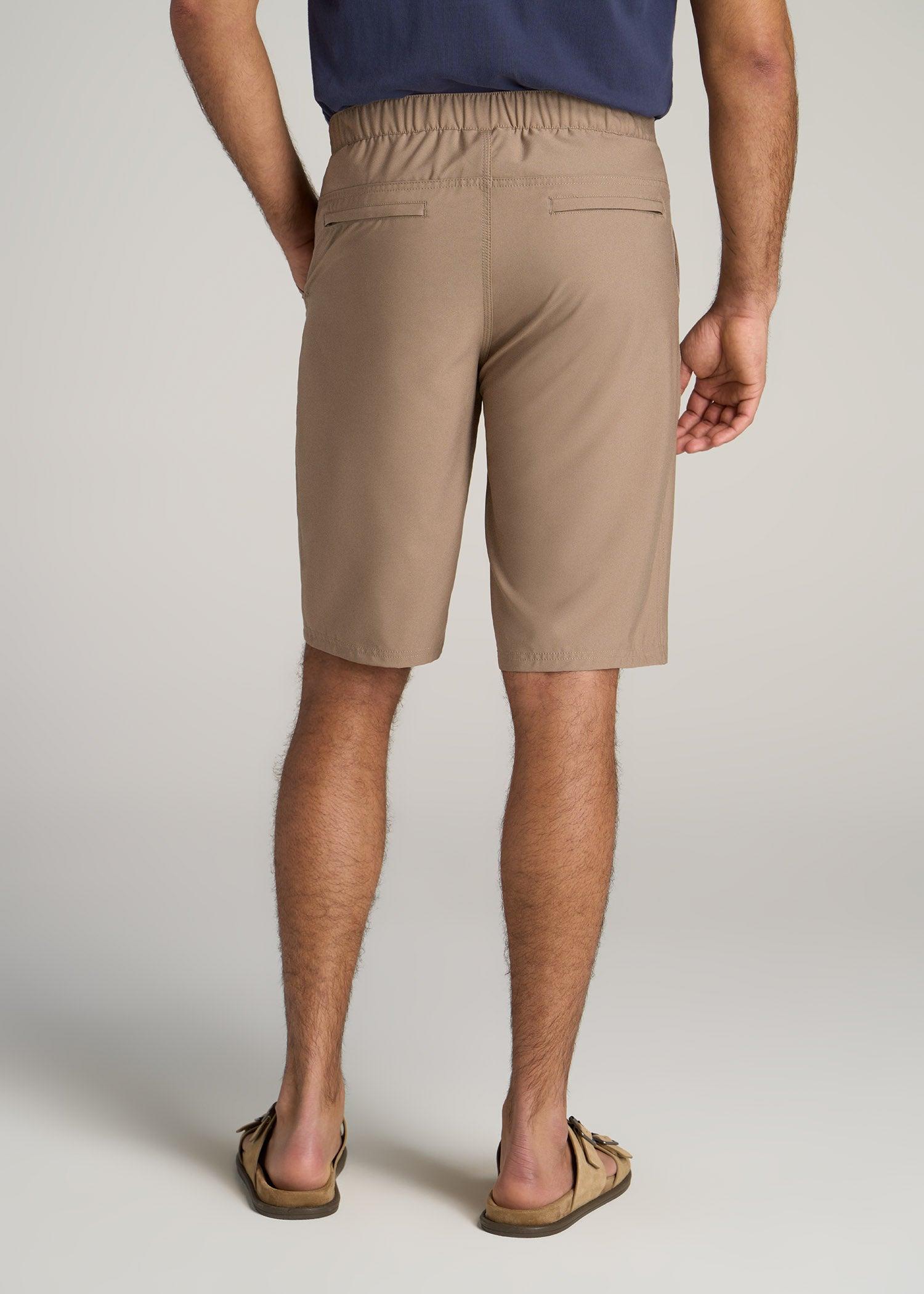 Hybrid Shorts for Tall Men in Dark Sand Male Product Image