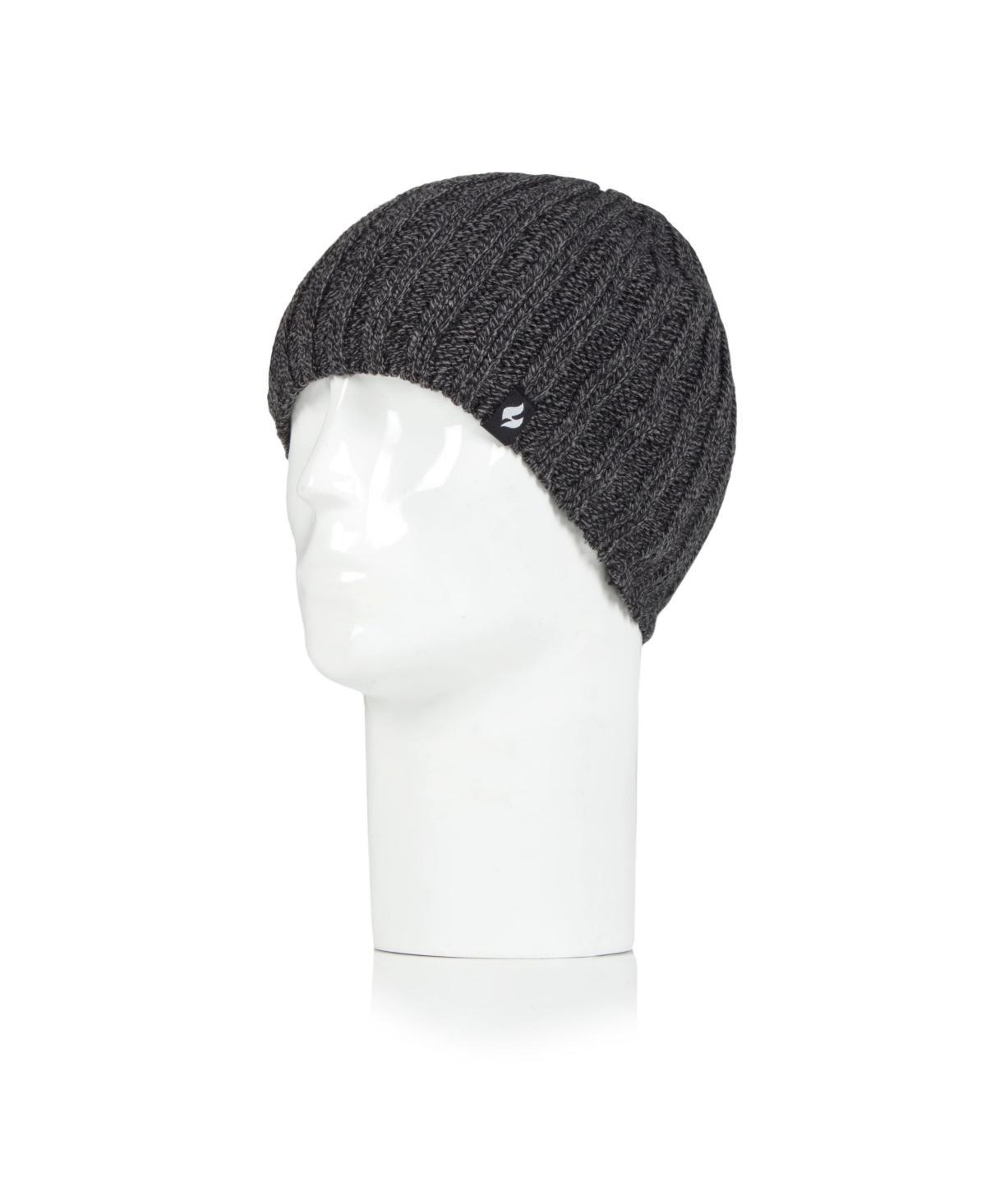 Mens Heat Holders Heatweaver Lined Ribbed Knit Beanie Product Image