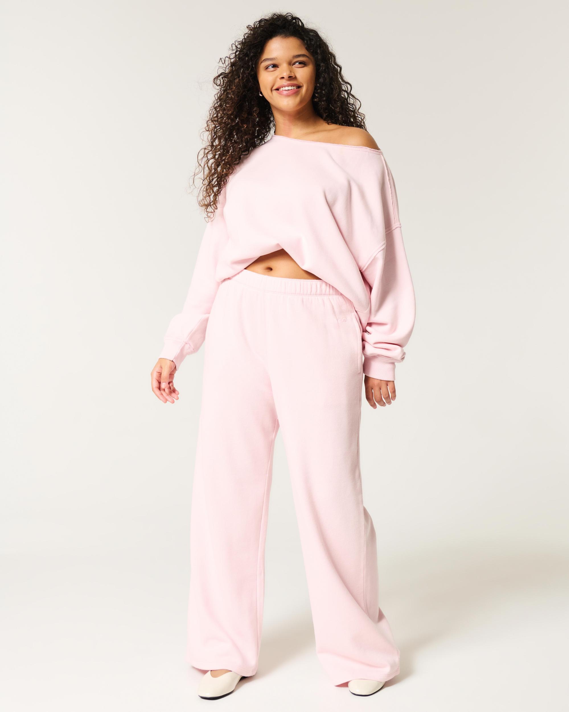 Hollister Feel Good Fleece Wide-Leg Pants Product Image