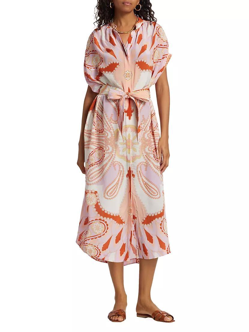 Valerie Paisley Belted Caftan Product Image