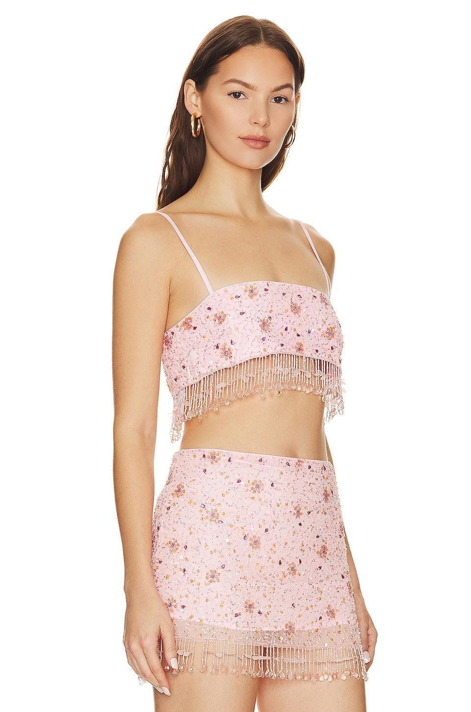 Anastasia Embellished Crop Top MAJORELLE Product Image