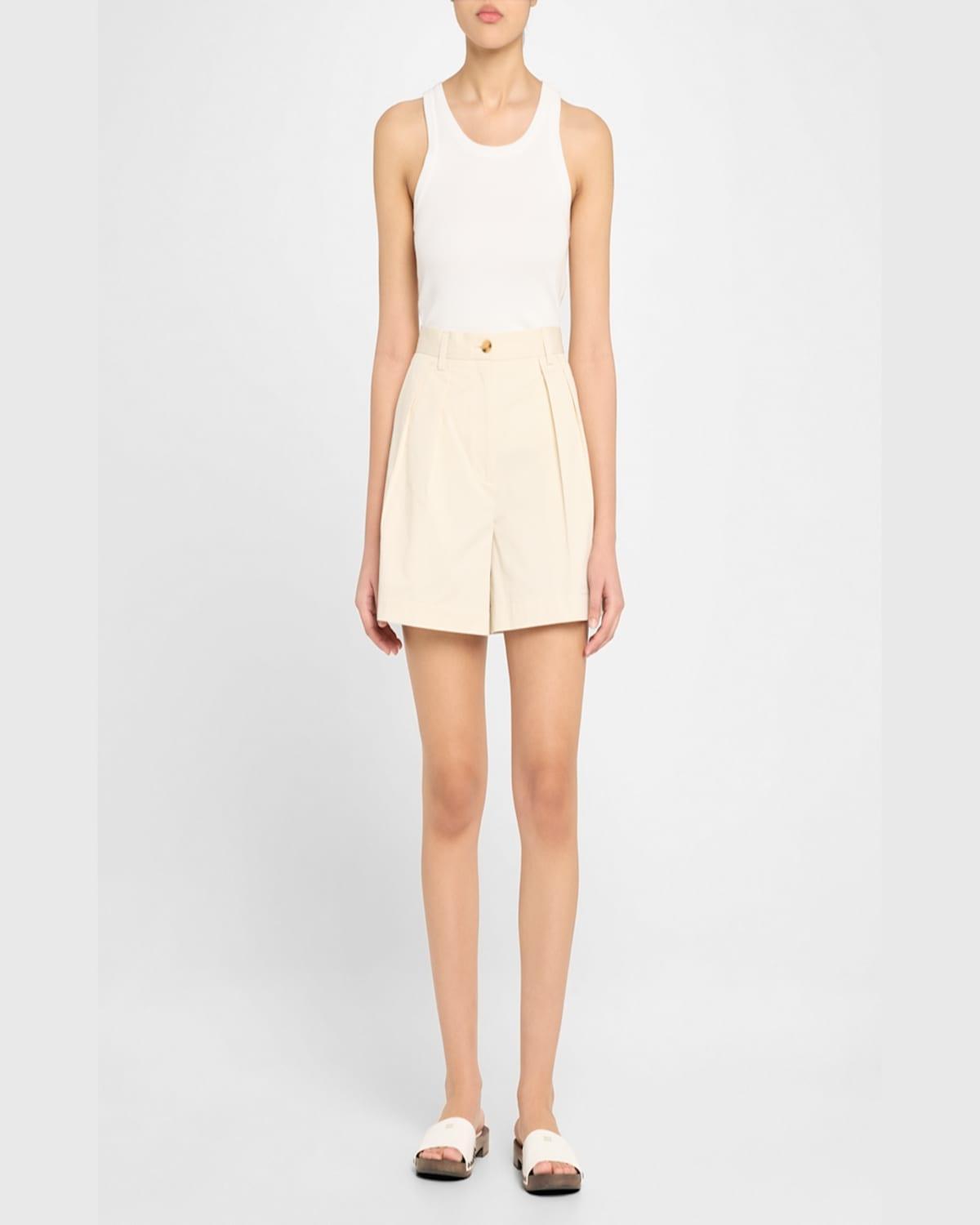 MIU MIU Wood Sole Flat Sandals With Studded Side In White Product Image