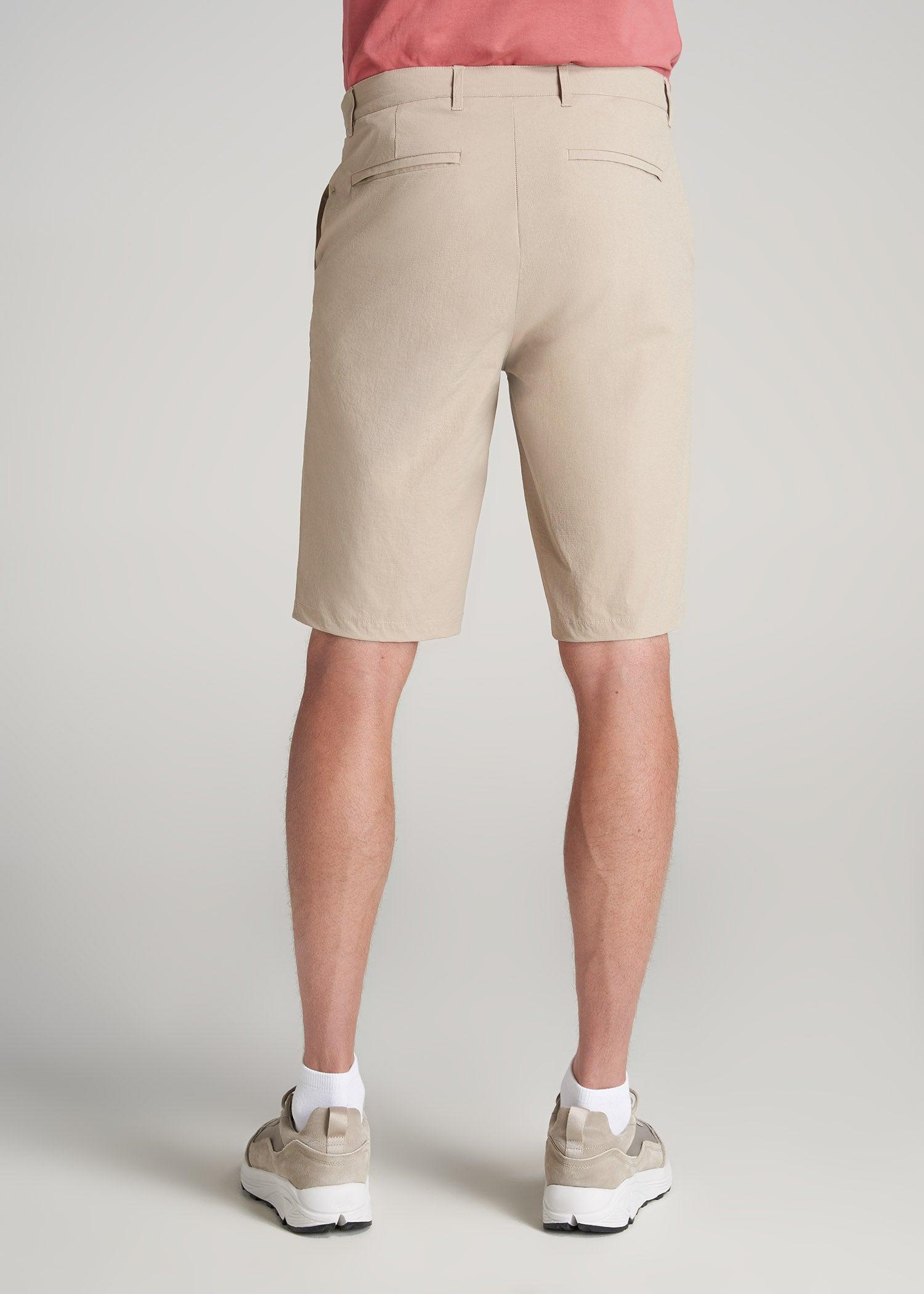 Premium Hybrid Shorts for Tall Men in Clay Product Image