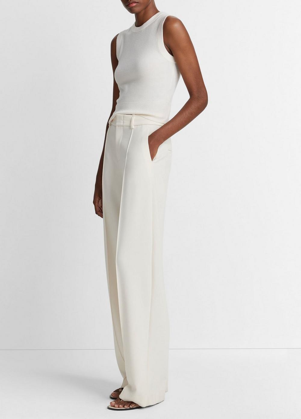 Pintuck Wide-Leg Pant Product Image