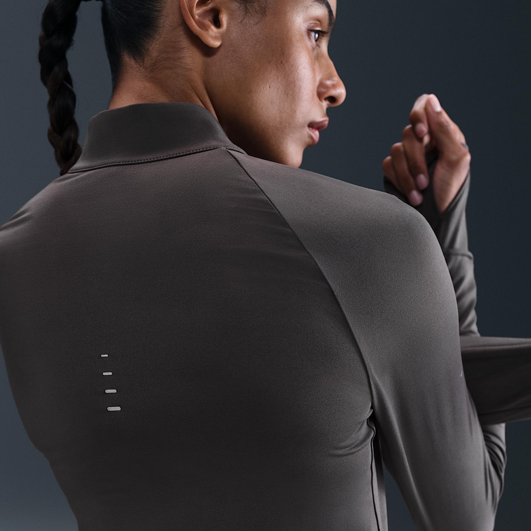 Nike Womens Swift Dri-FIT UV 1/4-Zip Running Top | HQ0499-036 Product Image