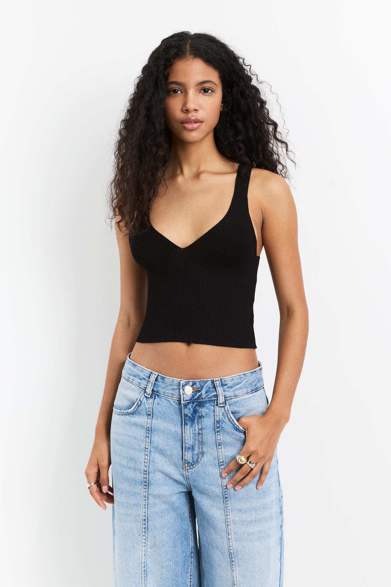 Knit bralette top Product Image