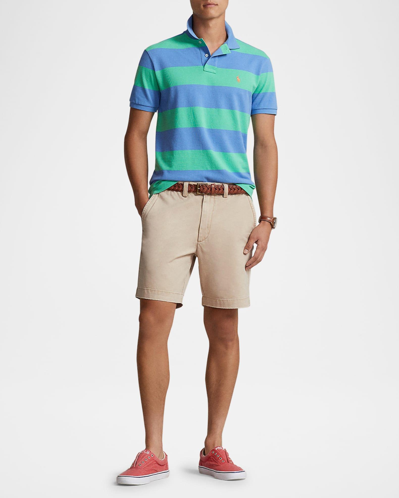 Mens Twill Flat-Front Shorts Product Image